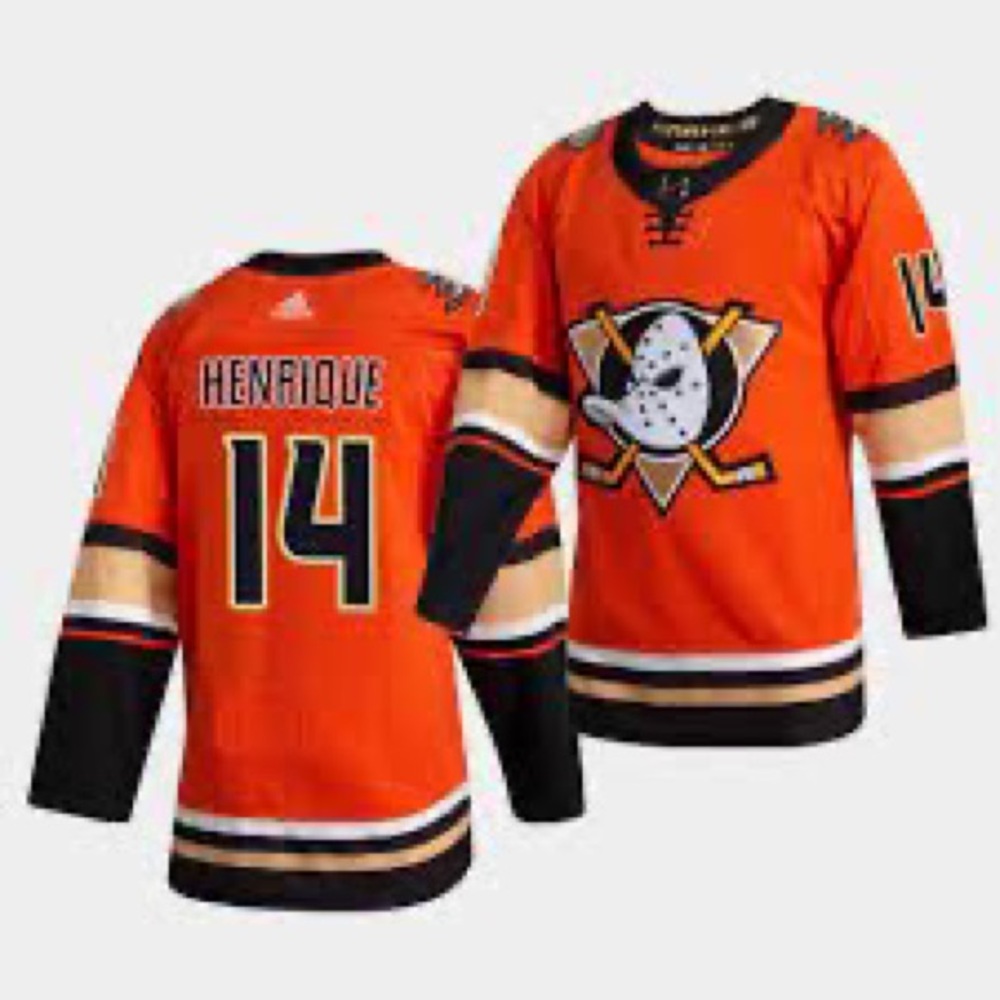 Anaheim Ducks Adidas authentic orange alternate jersey size 60 - Adam Henrique